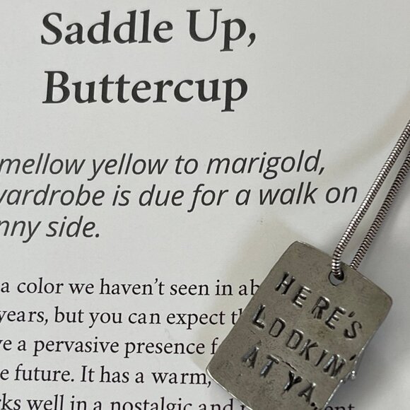 ARTISAN Sterling Necklace with Horse Pendant that says: "Here's Lookin' at Ya'" - Picture 9 of 11